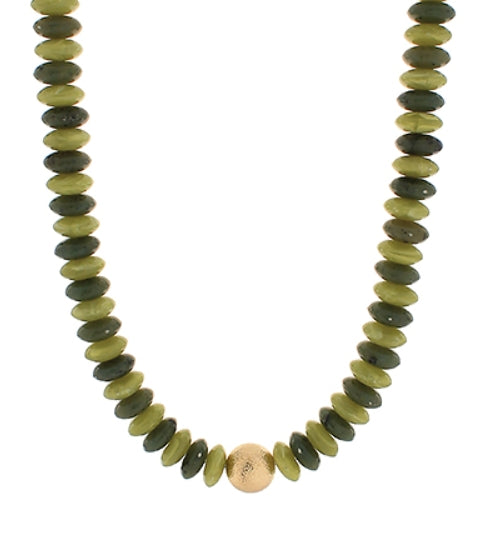 Moss Bead Necklace