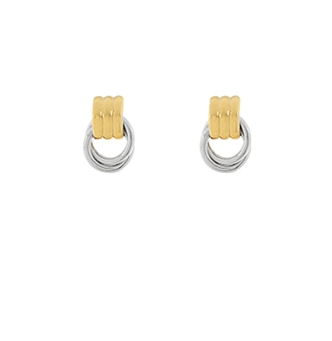 2 Tone Link Hoop