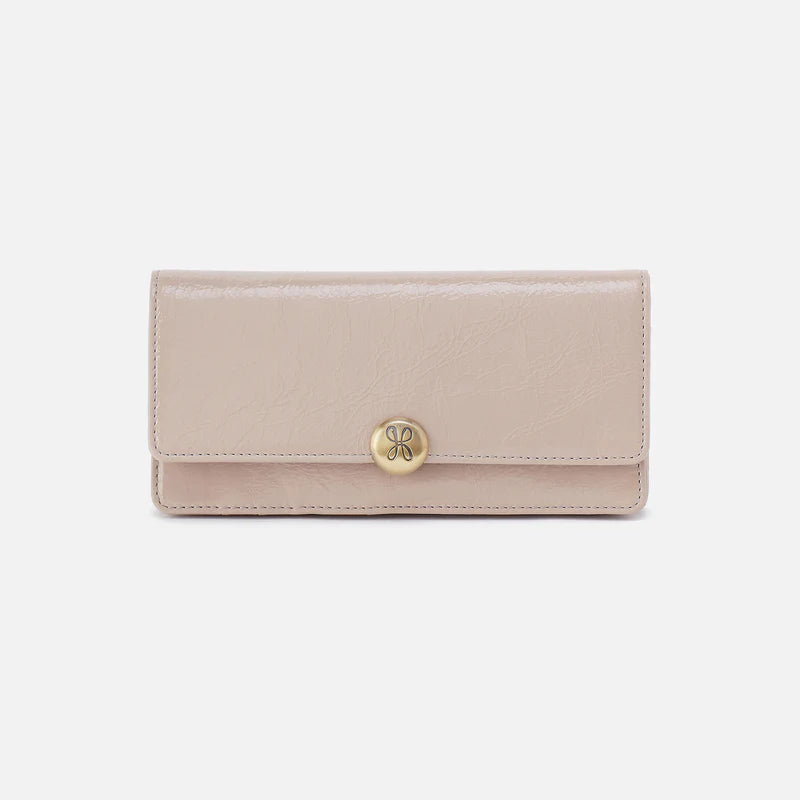 Hutton Large Wallet - Stone Gloss