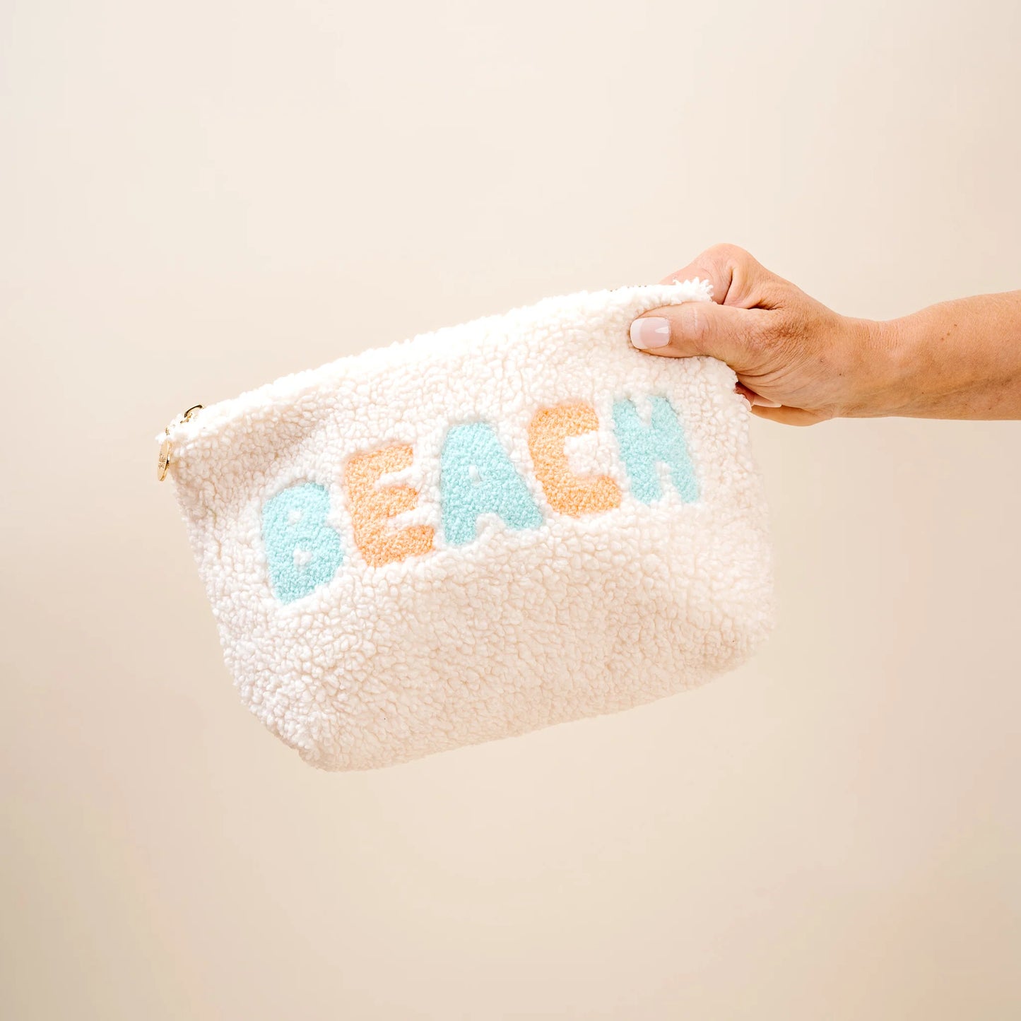 Zippered Teddy Pouch - Beach