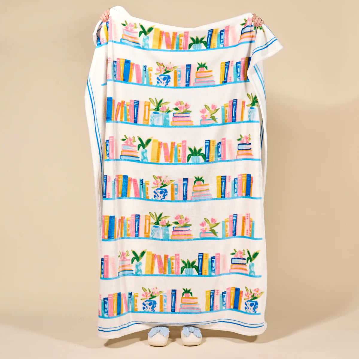 Snuggle Up Plush Blanket Book Shelfie