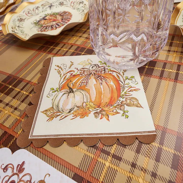 Turkey & Gourds Cocktail Napkins/26pk