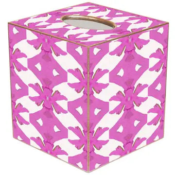 Palm Pink Handmade Tissue Box Cover