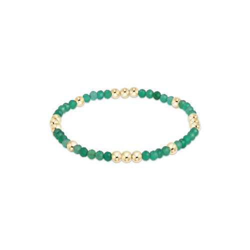 Worthy 3mm Bead Bracelet-Green Onyx
