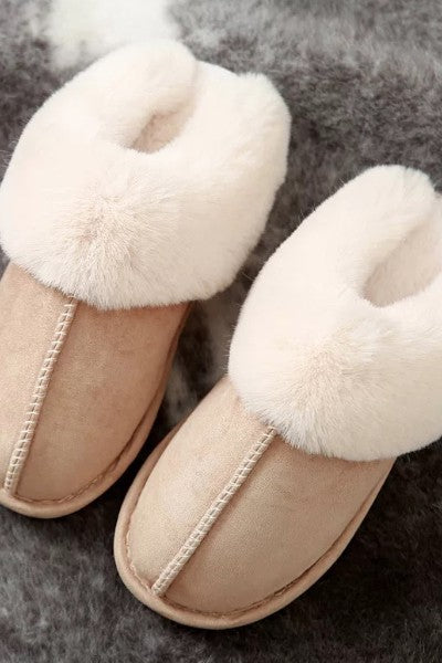 Furry Slipper - Beige XSmall
