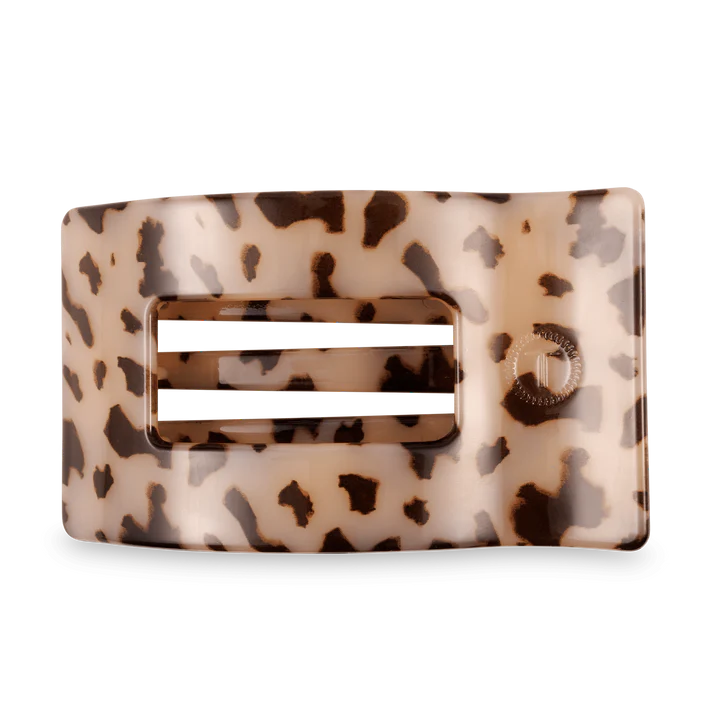 Blonde Tortoise Flat Rectangle Hair Clip