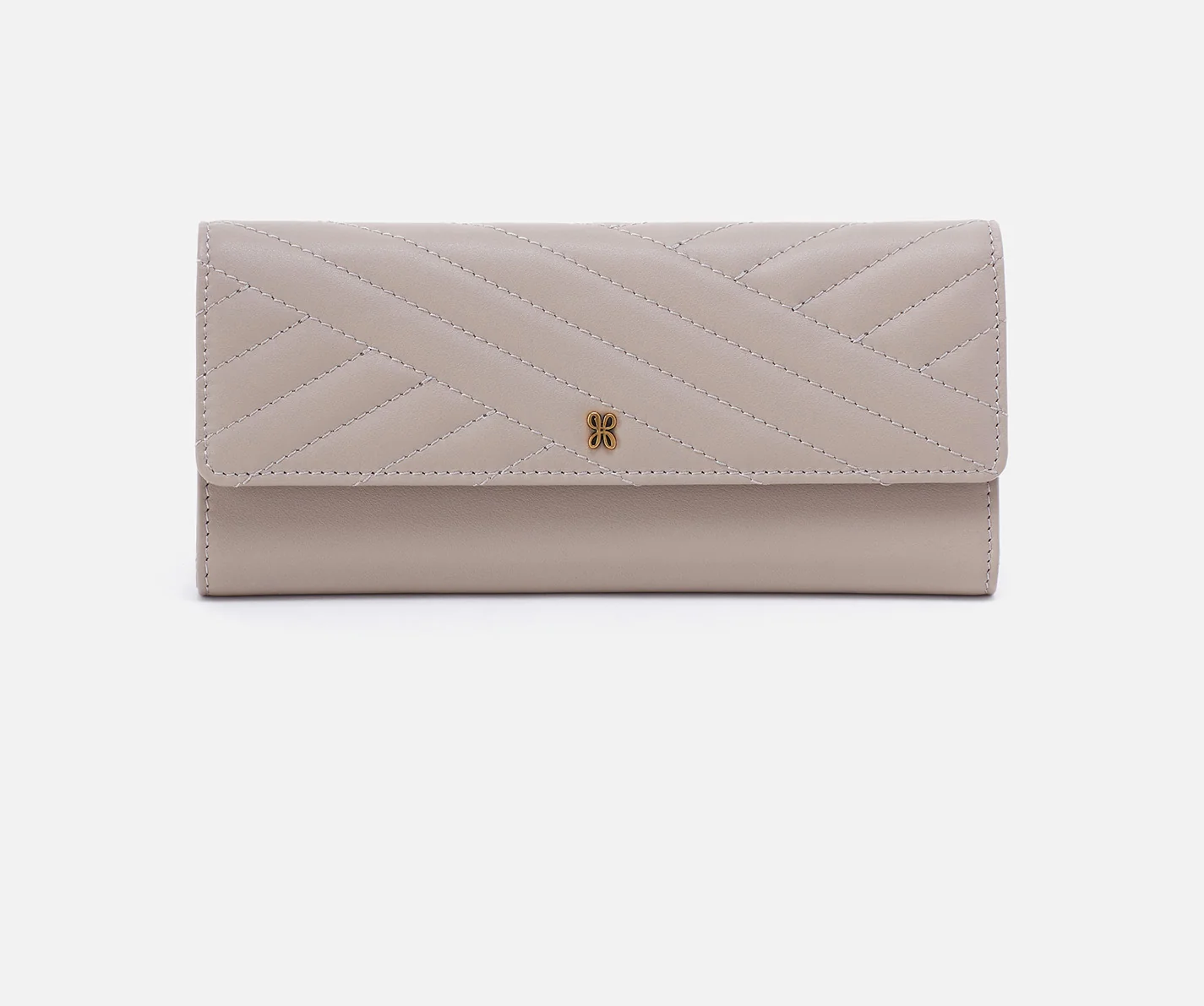 Jill Large Trifold - Warm Grey