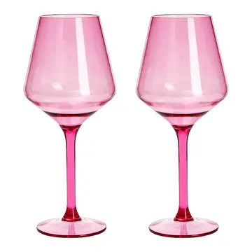 Shatterproof Wine Glasses - Pink