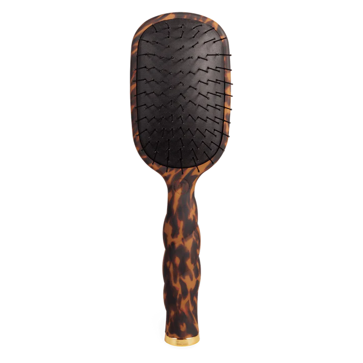 Detangler hair brush for fine hair - tortoise