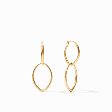 Fleur-de-Lis 2 in 1 Earring - Gold