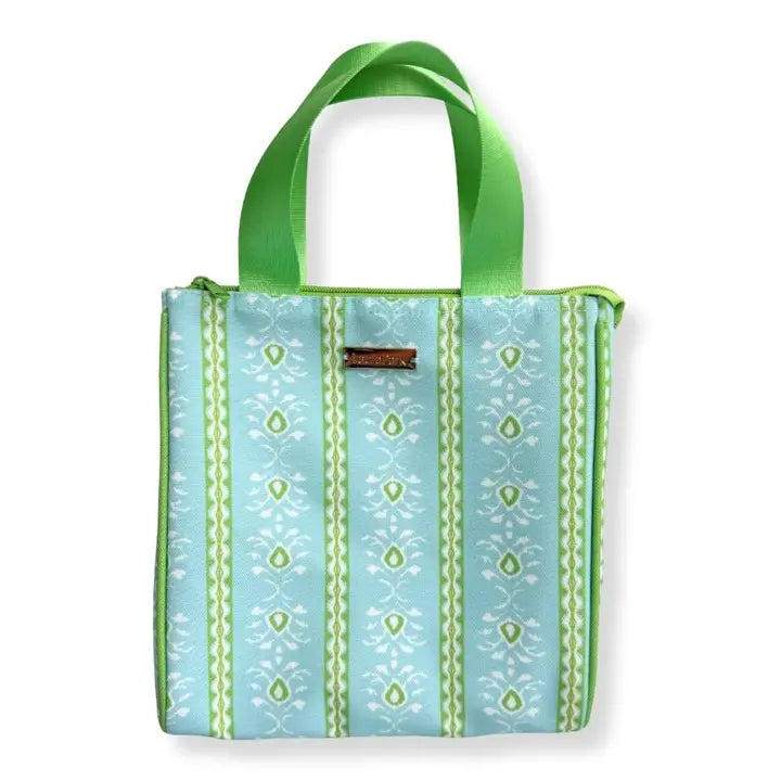 Rosemary Stripe Blue Lunch Bag