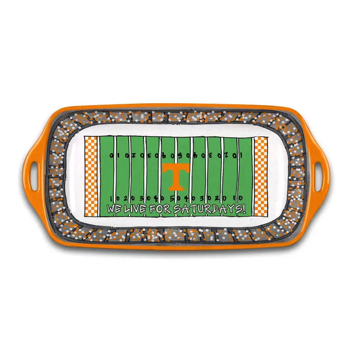TN Melamine Stadium Rectangle Platter