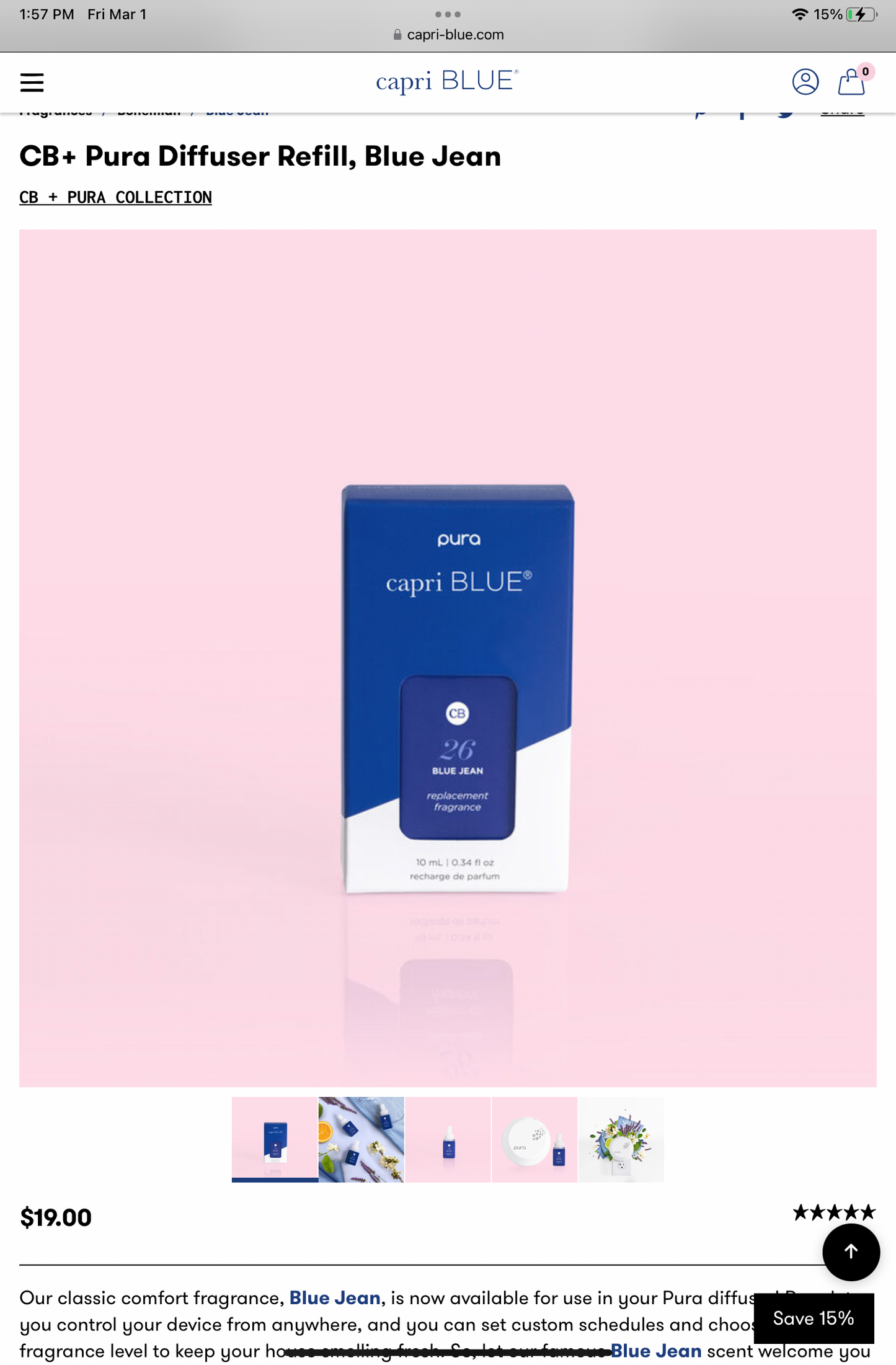 Blue Jean Pura Refill