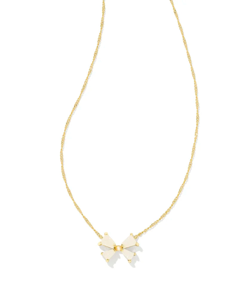 Blair Pend Necklace-Gold Iridescent Drusy