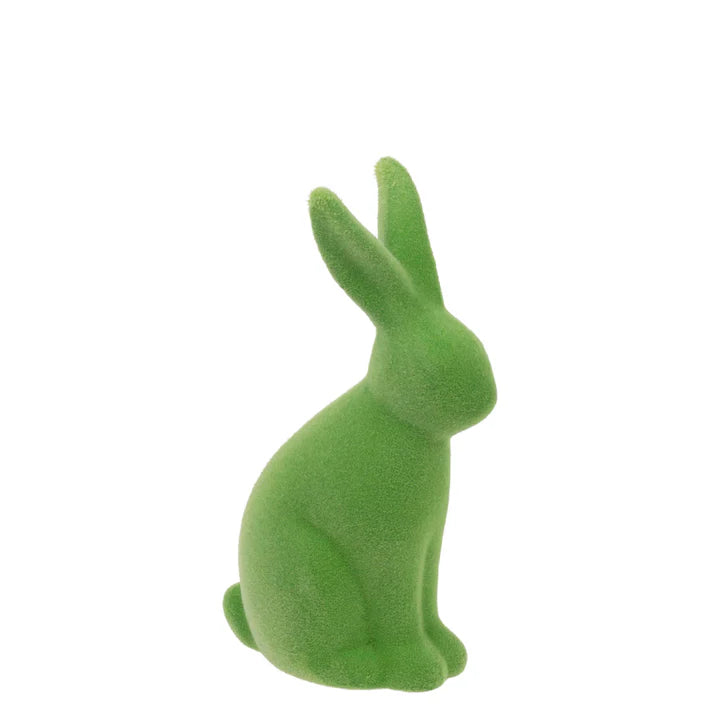 Green Flocked Bunny - Small