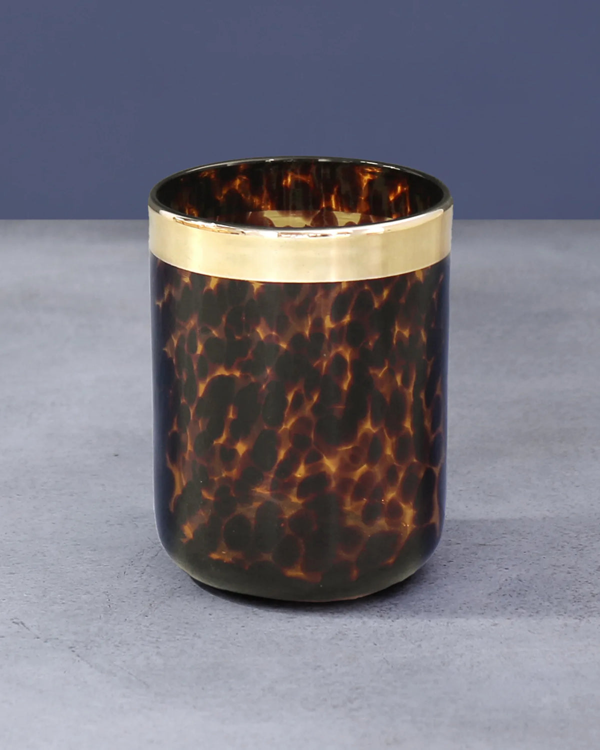 Glass Tortoise & Gold Tumbler-4