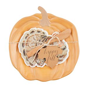 Orange Pumpkin Cheese Set