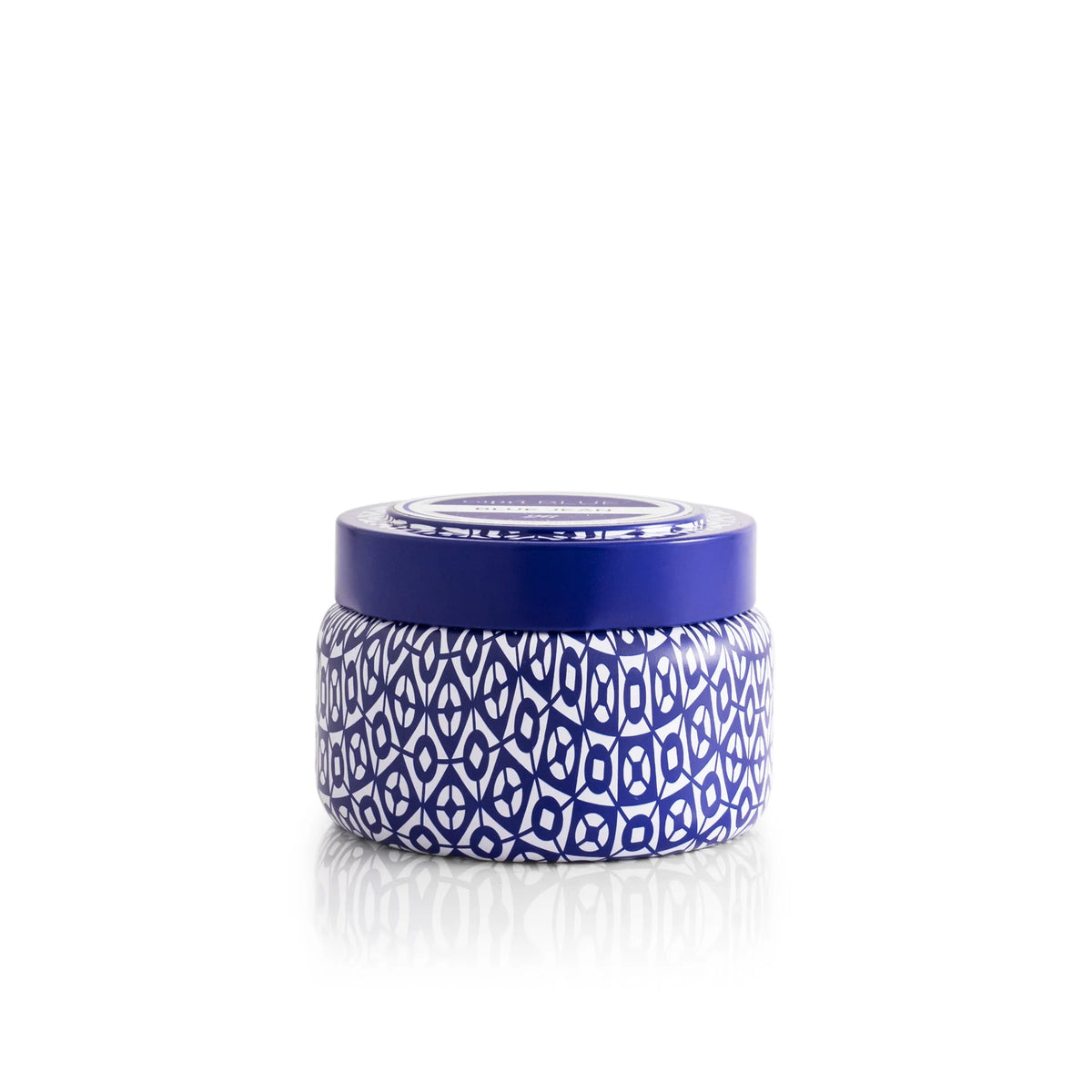 Volcano 8.5 oz Print Tin - Blue/White