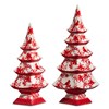14 Red Chinoiserie Trees
