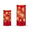 8" Lighted Firework Lanterns