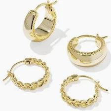 Gabriella Set huggie Gold Metal