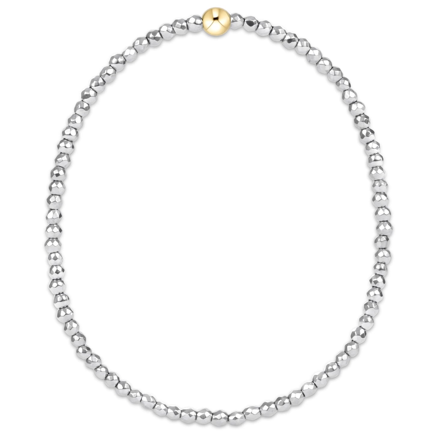 Extends - Silver Faceted Hematite 2mm Bead