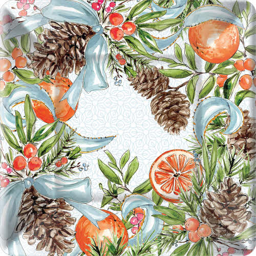 Pinecones & Ribbons Dinner Plate -