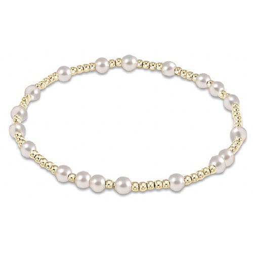Extends - Hope Unwritten 4mm Bead Bracelet - Pearl