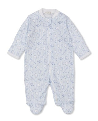 PJs Backyard Baseball footie w/ zip prt