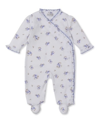 Tiny Blossoms Print Footie