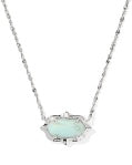 ELISA SCALLOP FRAME SHORT PENDANT NECKLACE