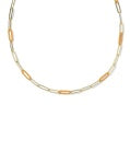 COURTNEY ENAMEL LINK AND CHAIN NECKLACE
