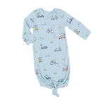 Golf Carts Blue Knotted Gown - 0-3M