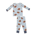 Loungewear Set - Footballs Blue