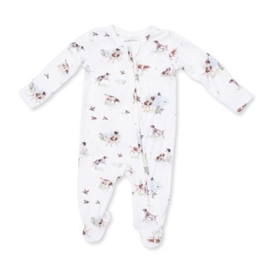 Pointer Pups And Duck Buddies - 2 Way Zipper Footie