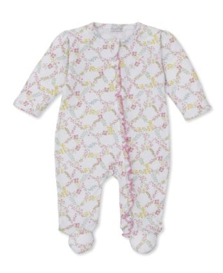 Garden Trellis Footie With Zip
