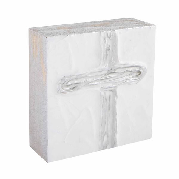 Small Silver Cross Block