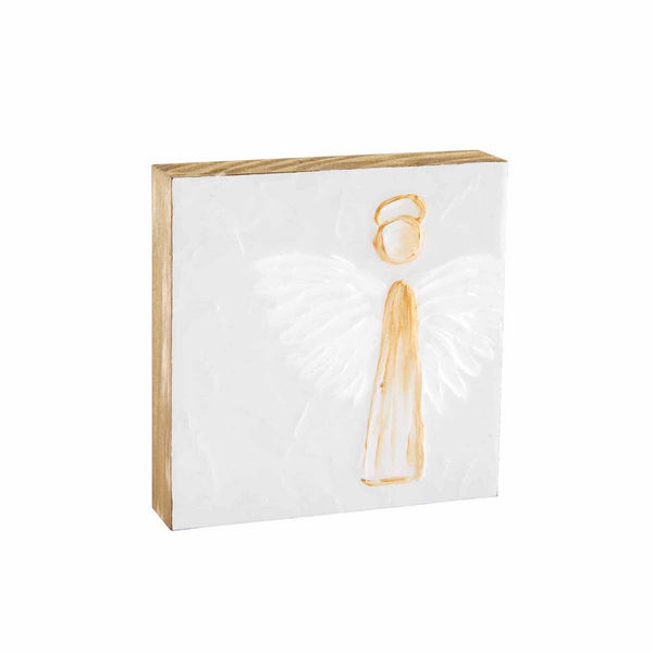 Large Angel Block Art