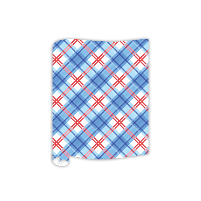 Table Runner-Patriotic Plaid