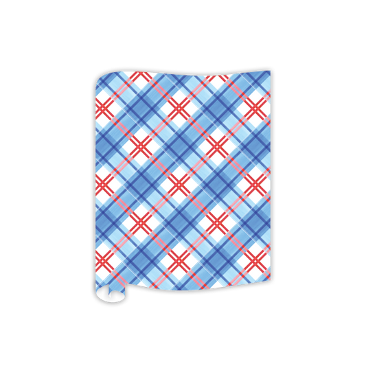 Table Runner-Patriotic Plaid