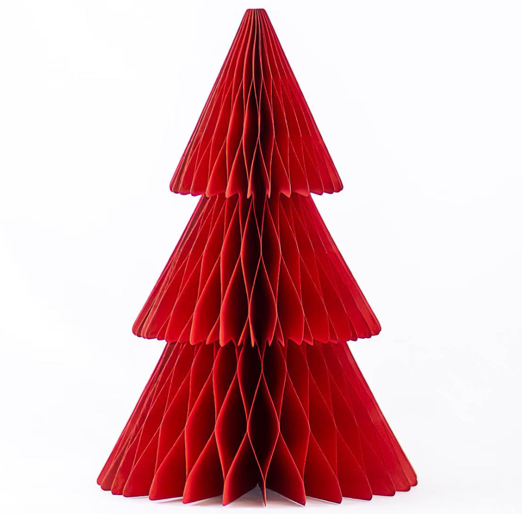 Accordion Paper Tree - Red 10”