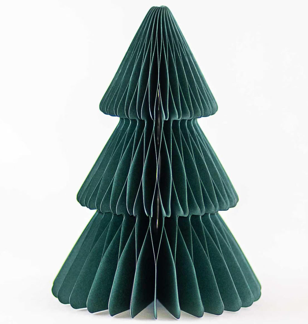 Accordion Paper Tree - Green 10”