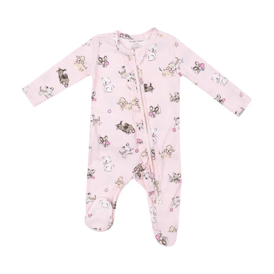 Fluffy Puppies - 2 Way Zipper Footie (Copy)