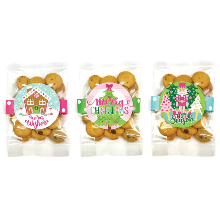 Confetti Cookie Bag - Christmas Holiday Pink Assortment