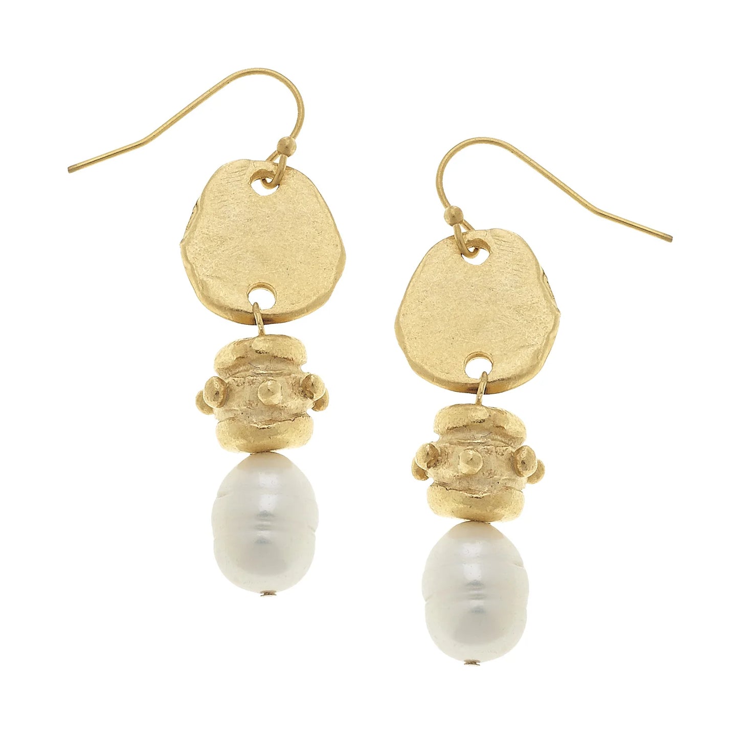 Bentley Earrings - Pearl