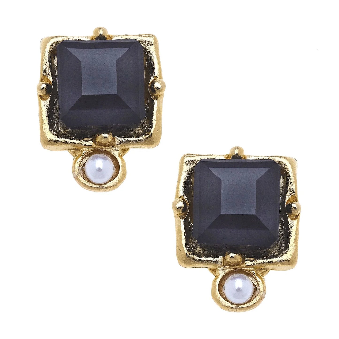 London Studs - Black