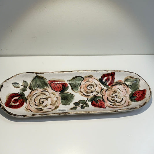 Long Tray with Strawberry