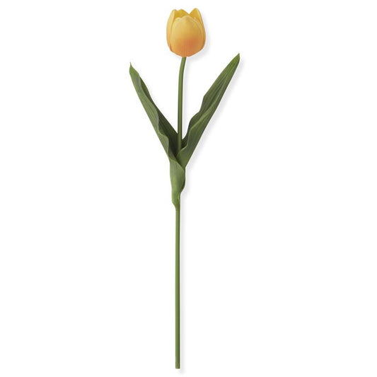 18.5 Inch Orange Yellow Real Touch Tulip Stem