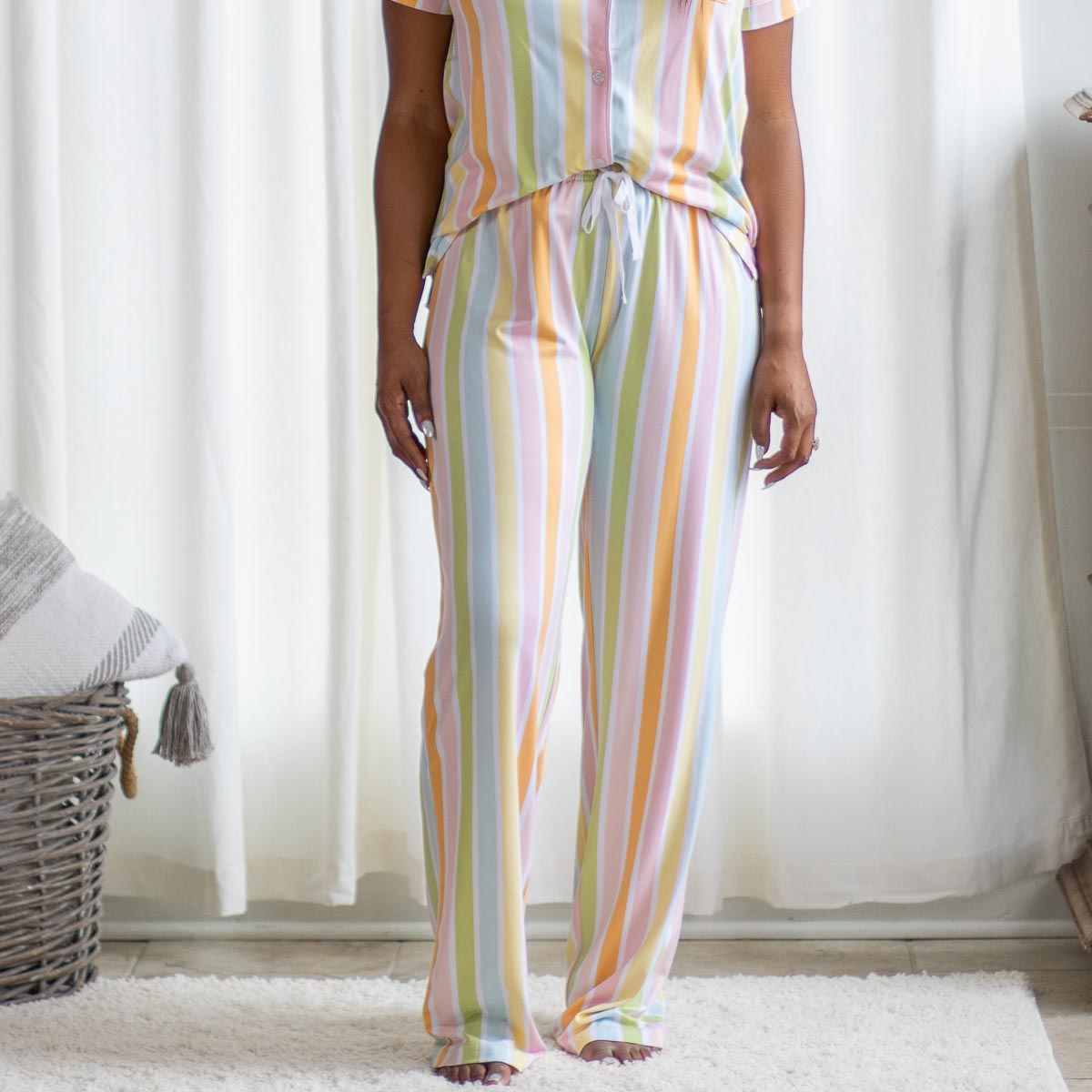 Candy Stripe Sleep Pant - Large