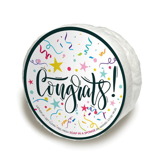Congrats Soap in a Sponge